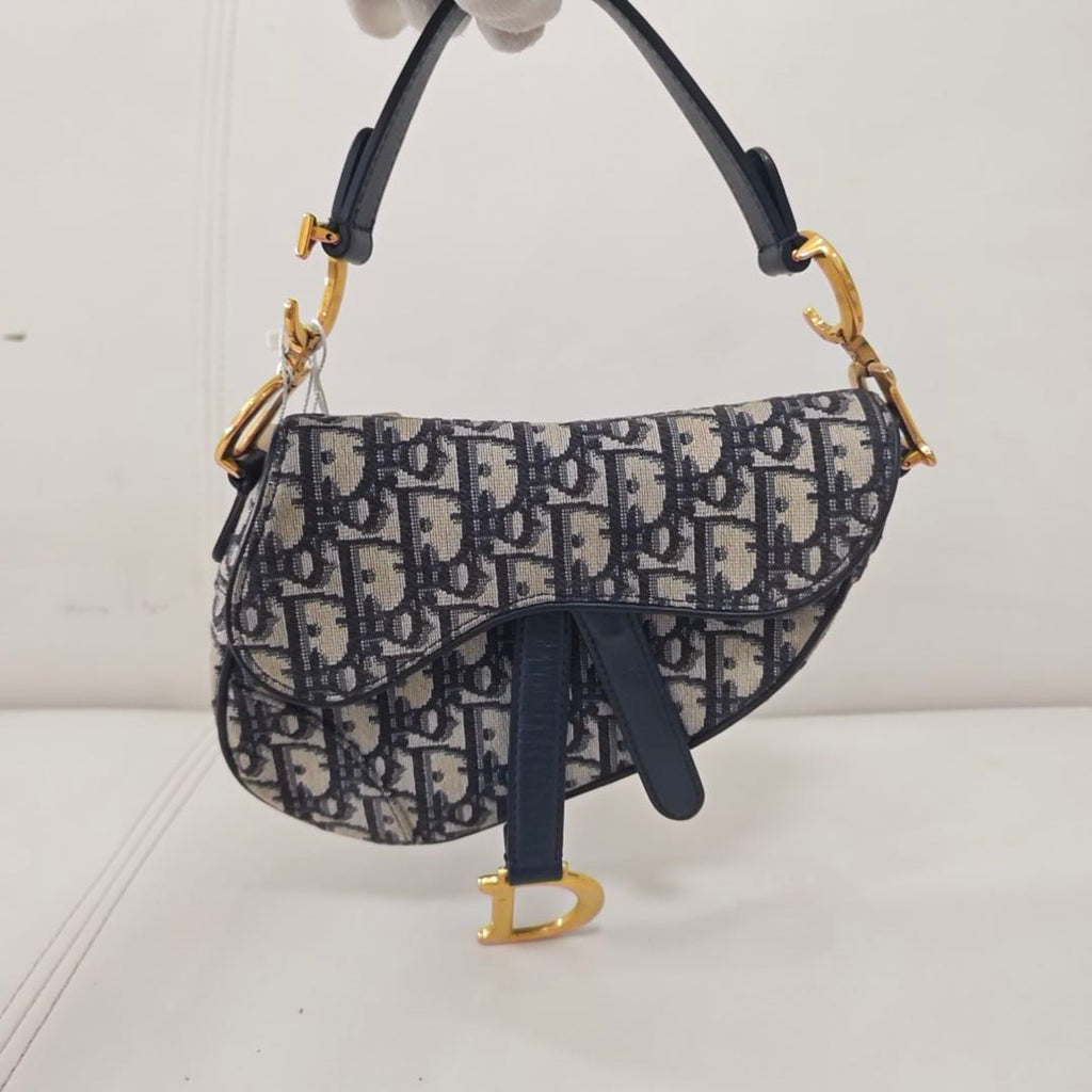 Dior Blue Saddle Bag