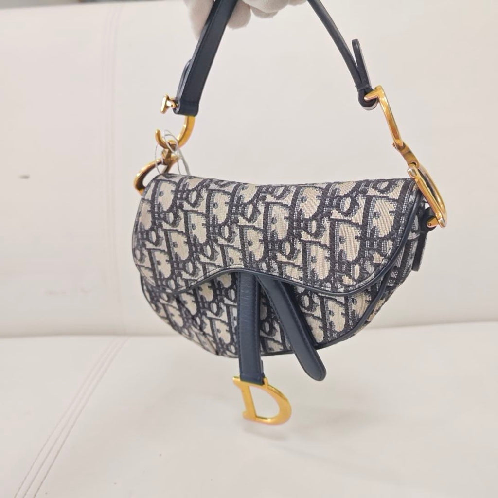 Dior Blue Saddle Bag