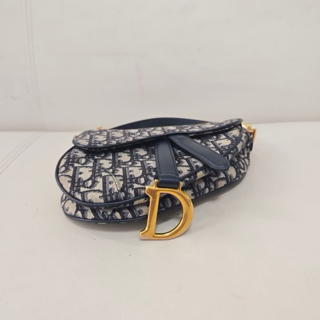 Dior Blue Saddle Bag