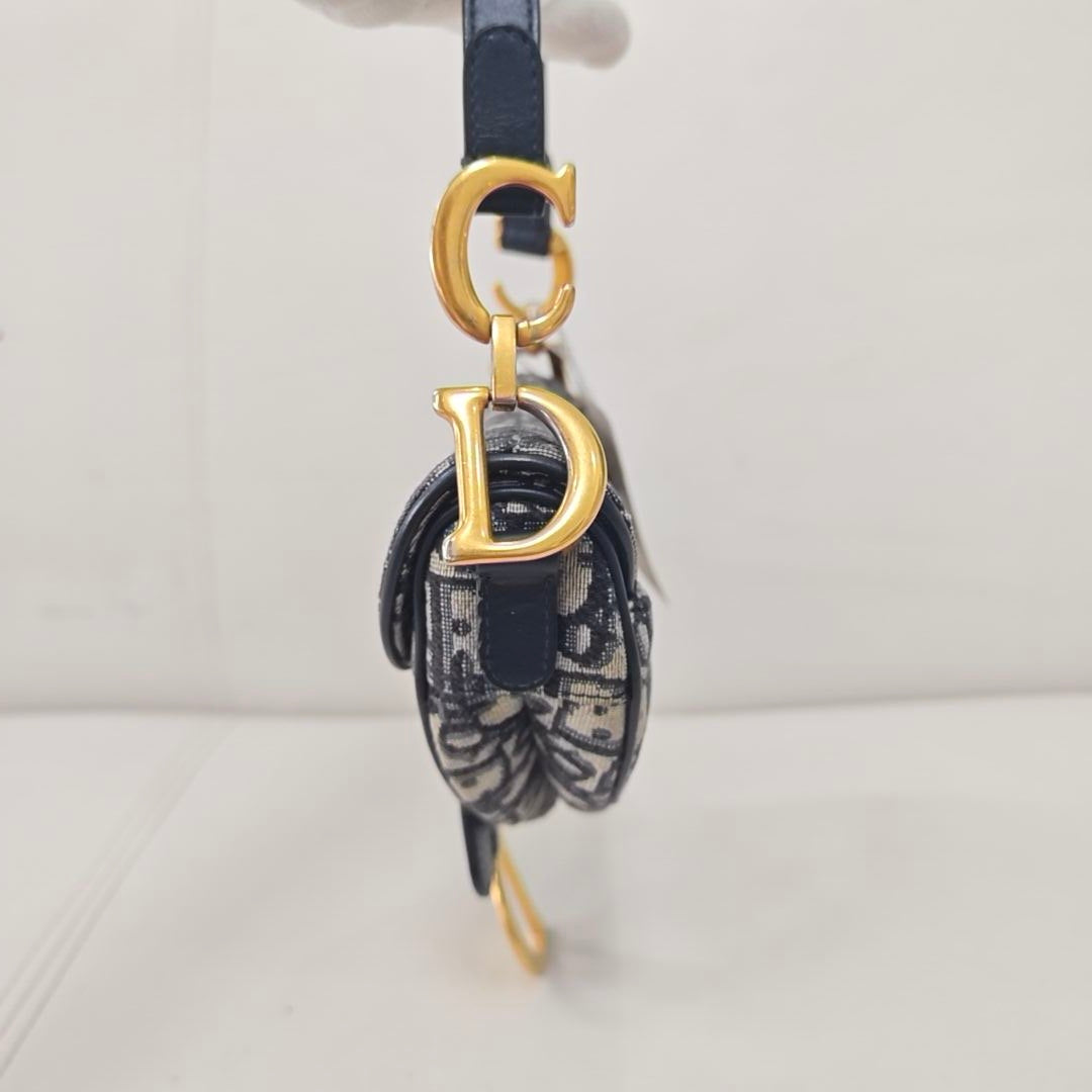Dior Blue Saddle Bag