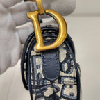 Dior Blue Saddle Bag