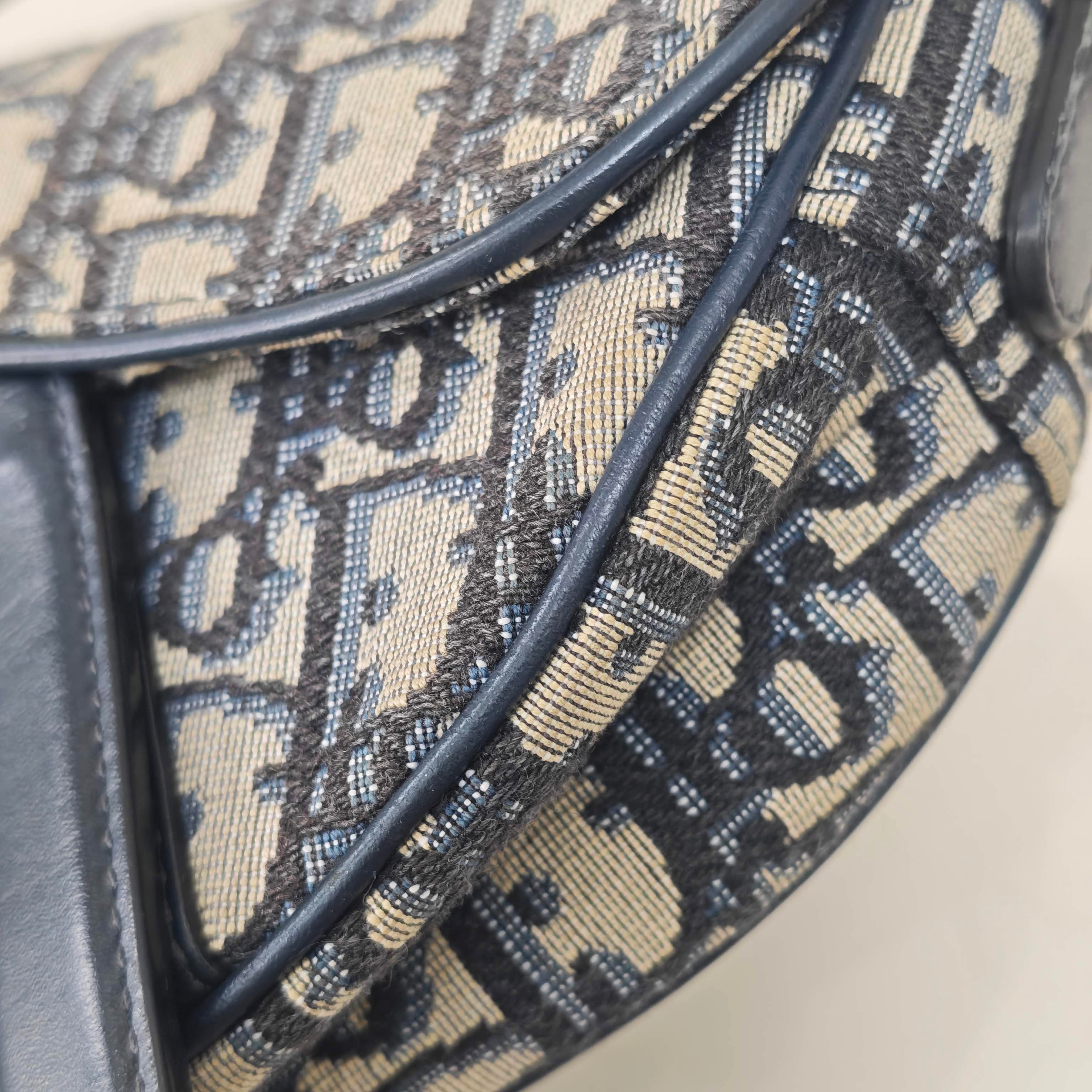 Dior Blue Saddle Bag