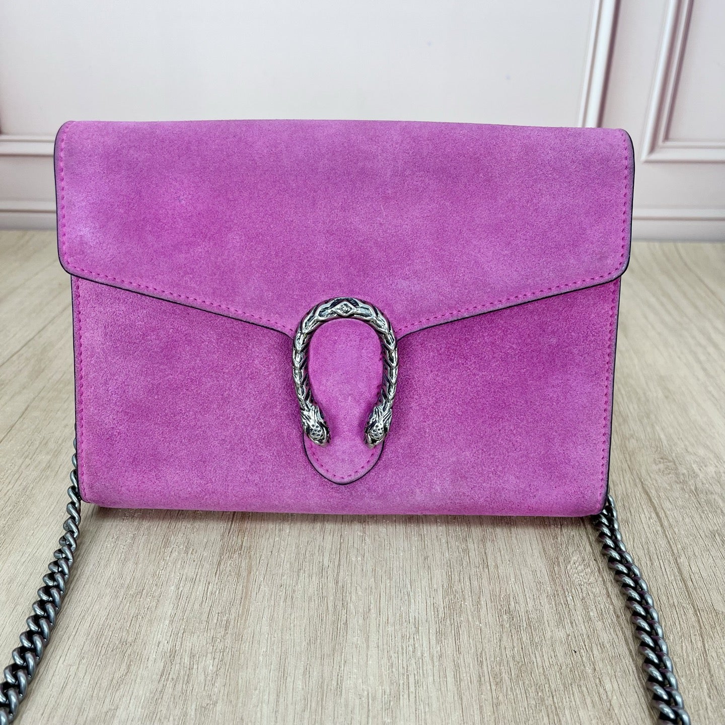 Gucci Alcantara Pink