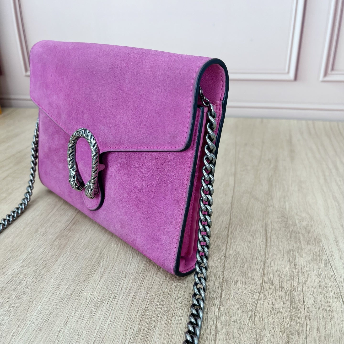 Gucci Alcantara Pink