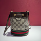 Gucci Ophidia Collection Canvas Beige Bucket & Drawstring Bag 15.5 cm (width) x 19 cm (height) x 9 cm (depth) 550620 96I3B 8745
