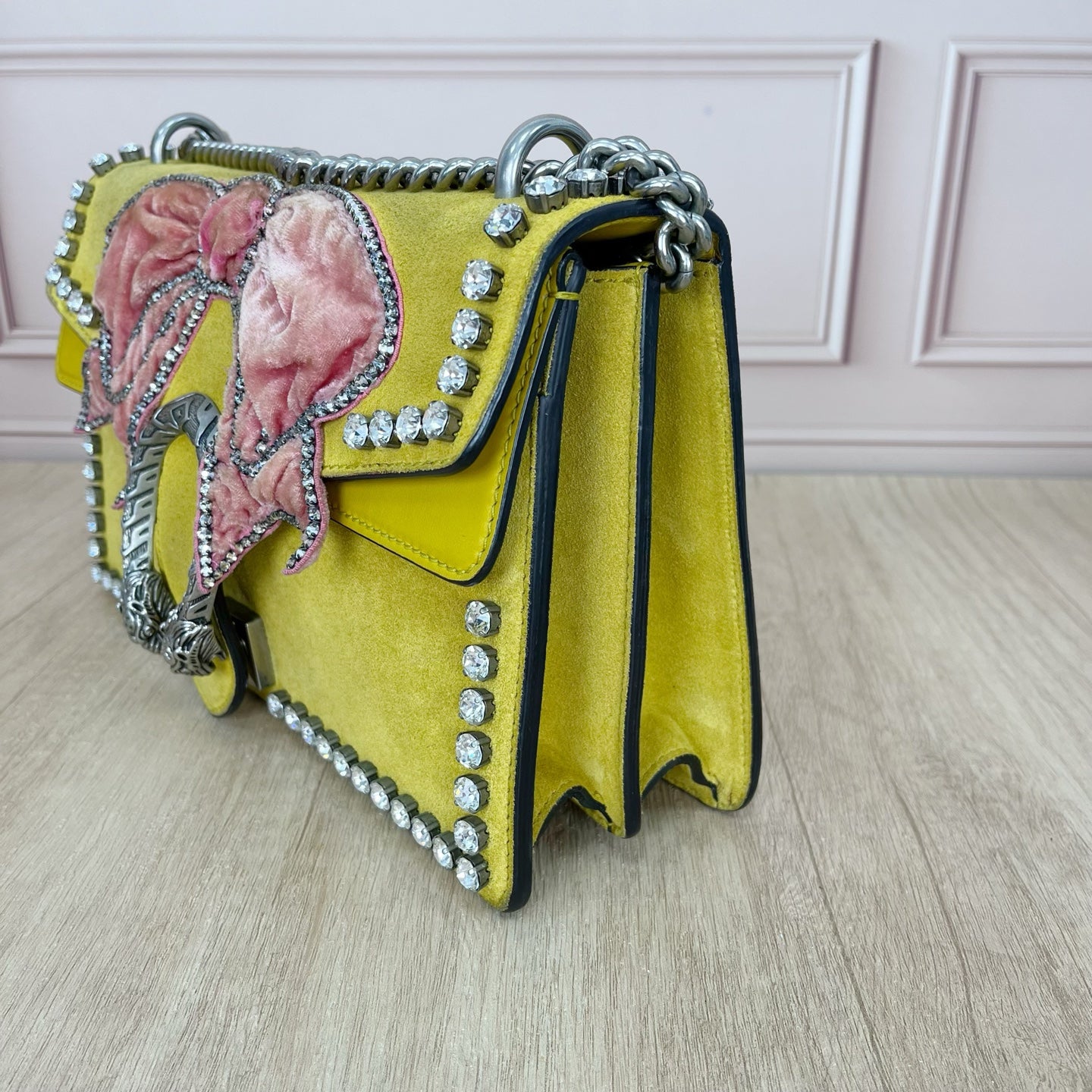 Gucci Alcantara Yellow