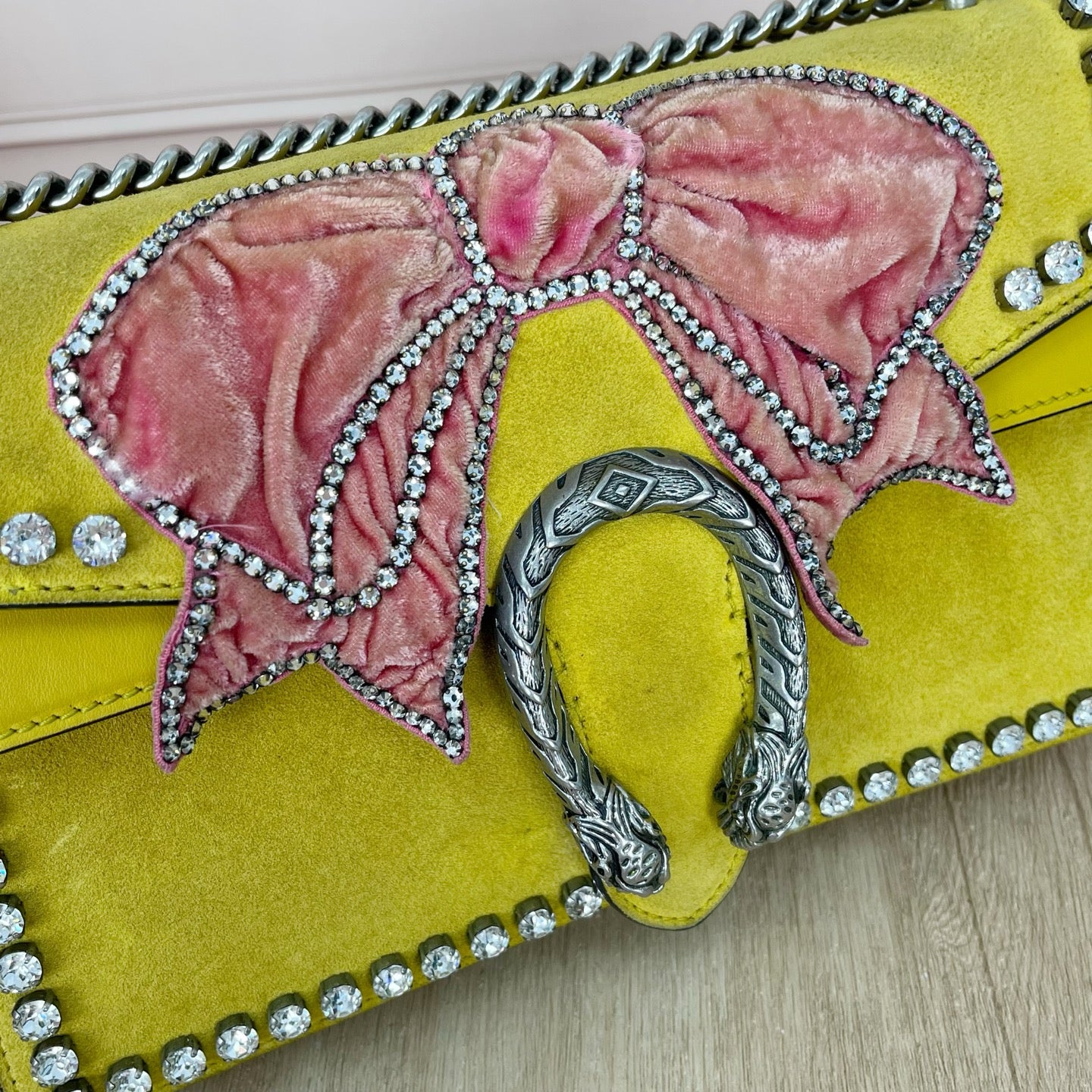 Gucci Alcantara Yellow