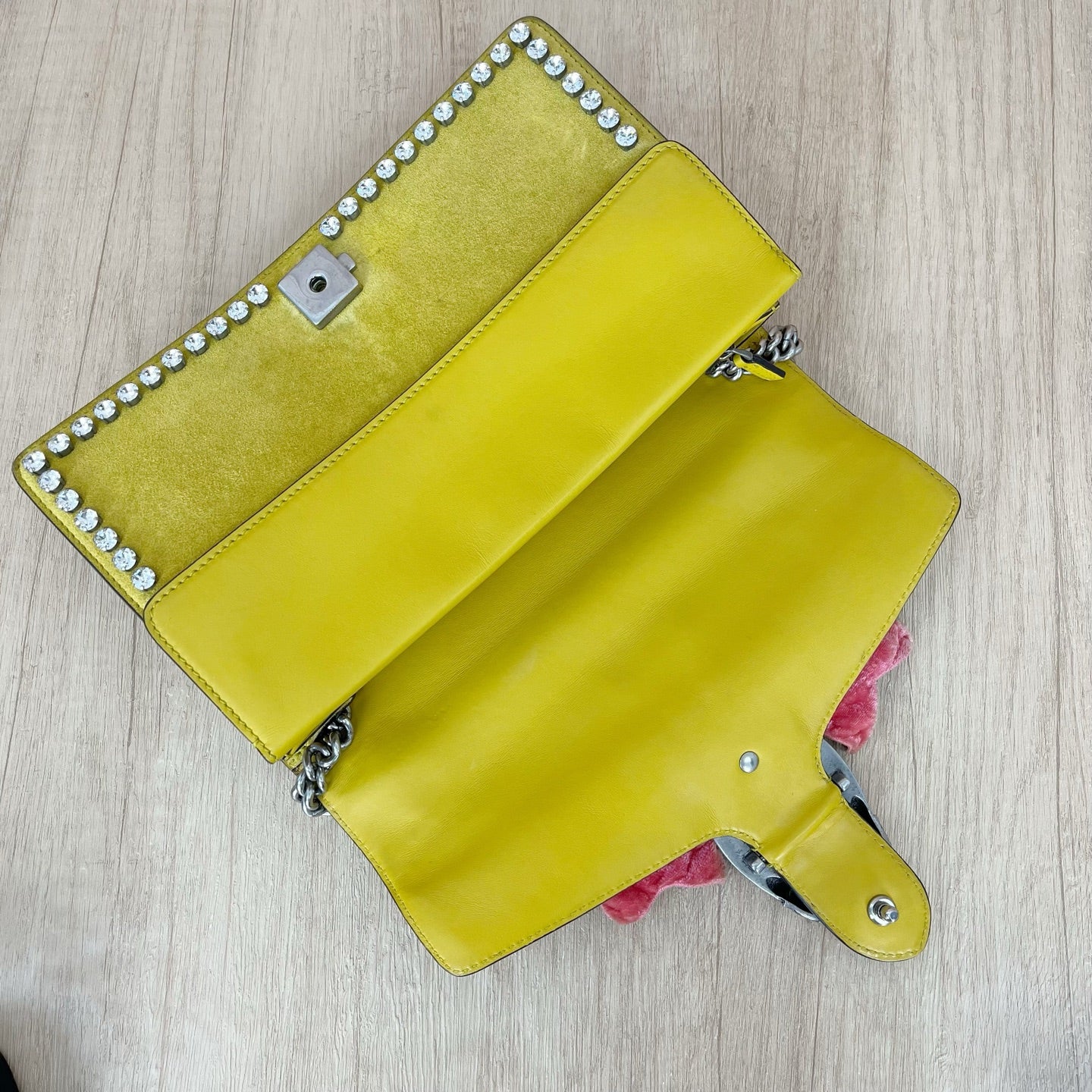 Gucci Alcantara Yellow