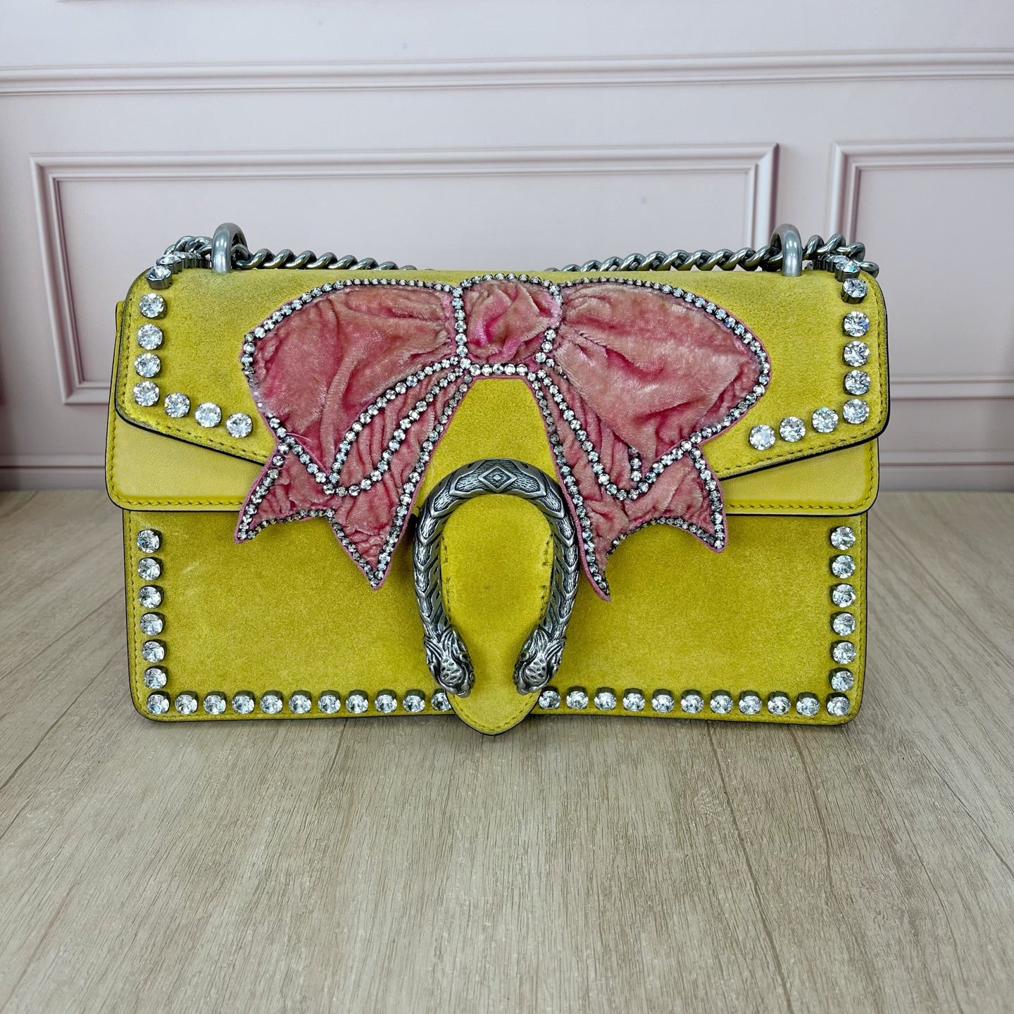 Gucci Alcantara Yellow