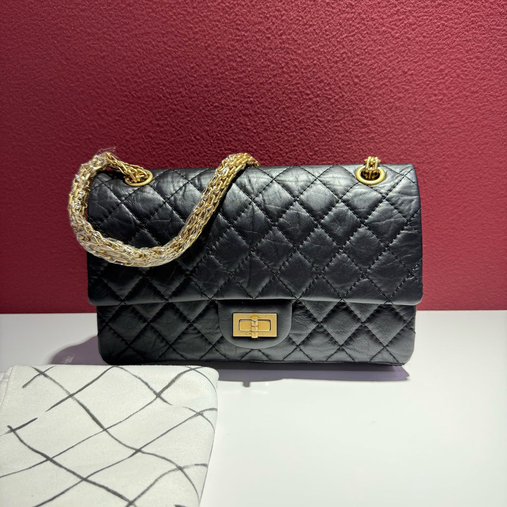 Chanel 2.55 Mini Clutch Bag Black Crossbody