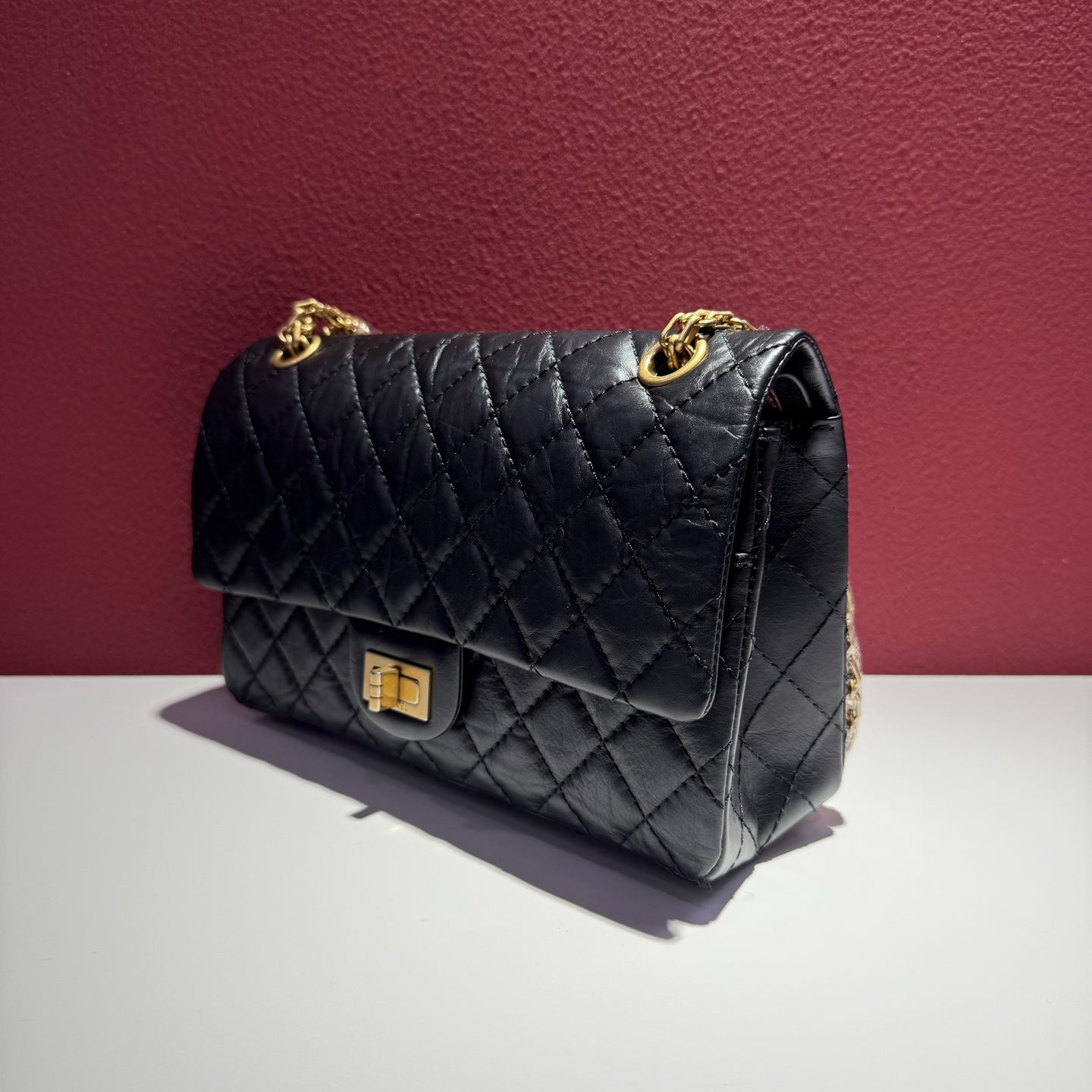 Chanel 2.55 Mini Clutch Bag Black Crossbody
