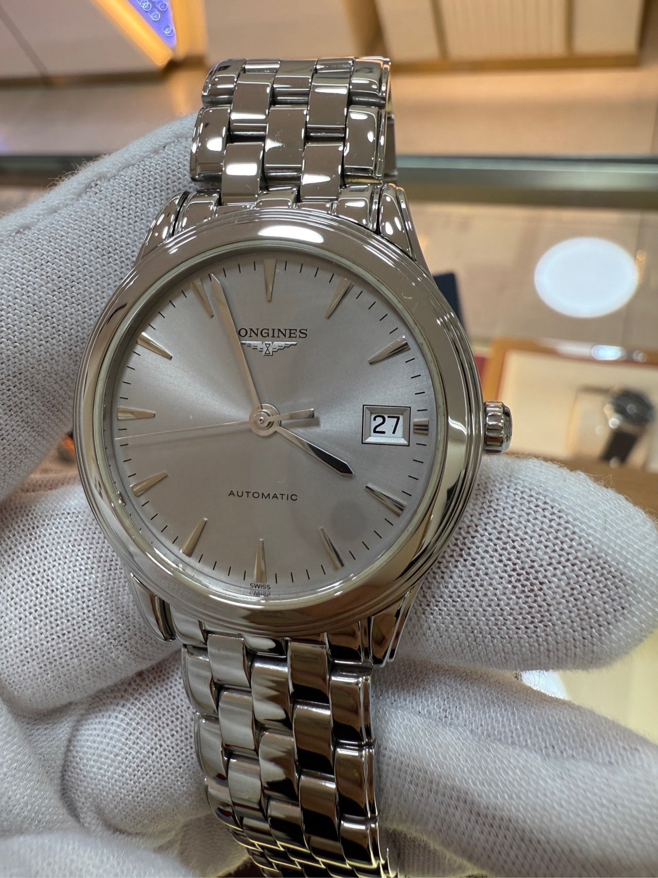 Longines Military Flag Series Silver Automatic (self-winding) watch 35.60 MM L4.774.4.99.6