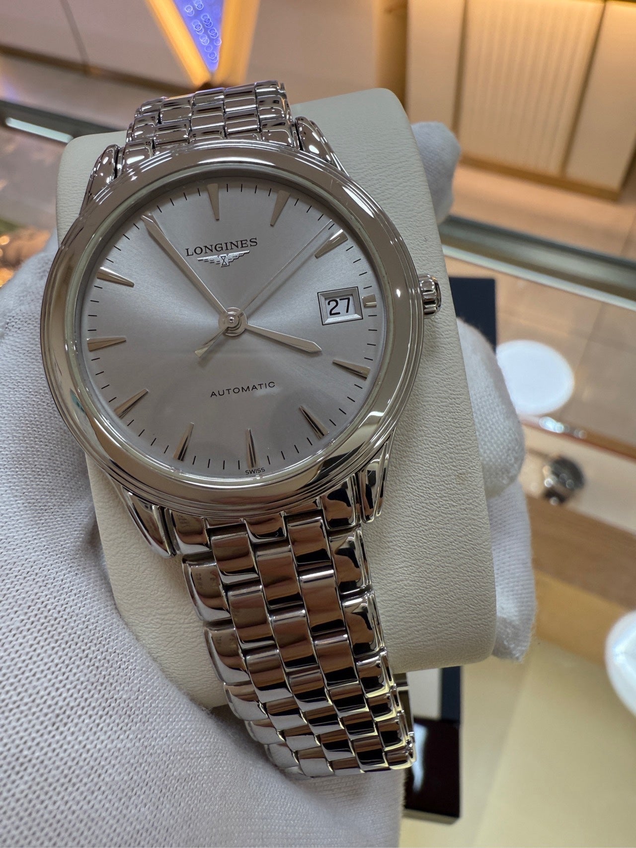 Longines Military Flag Series Silver Automatic (self-winding) watch 35.60 MM L4.774.4.99.6