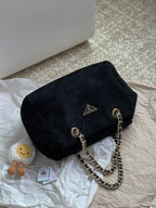 Prada Alcantara Satchel