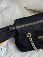 Prada Alcantara Satchel