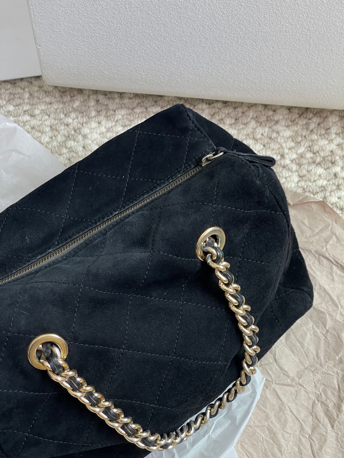 Prada Alcantara Satchel
