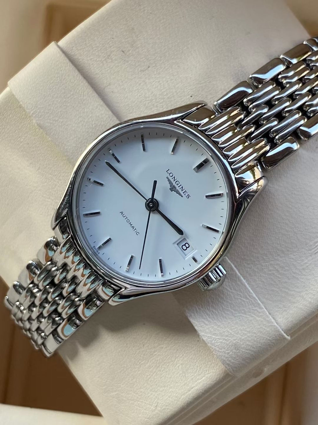 Longines Elegance White Mechanical watch 25 millimeters L4.260.4.12.6