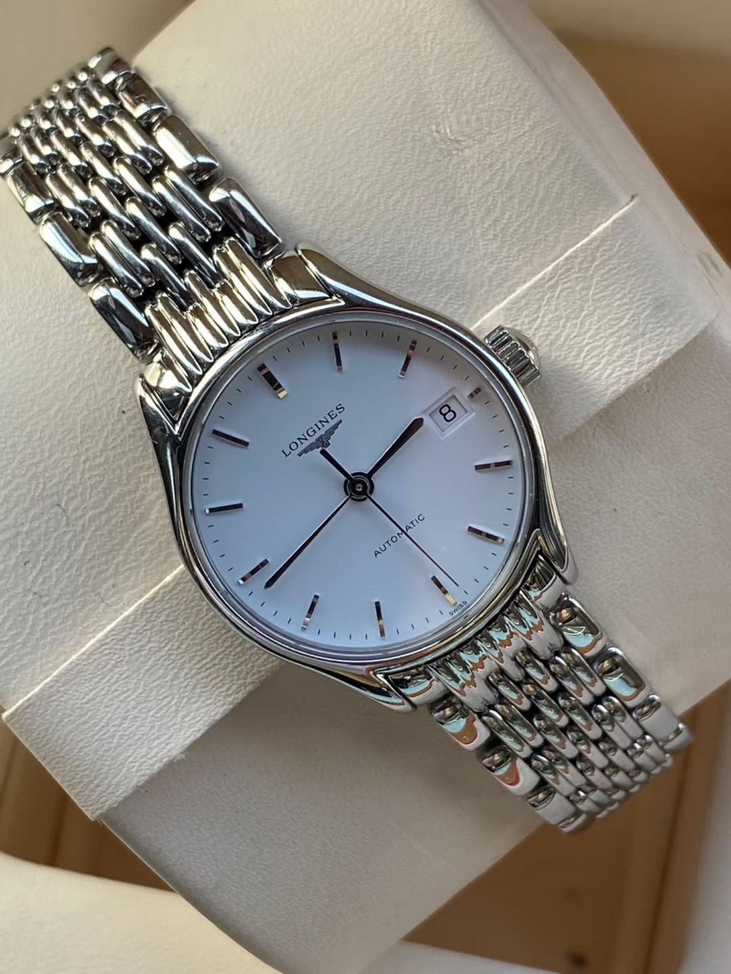 Longines Elegance White Mechanical watch 25 millimeters L4.260.4.12.6