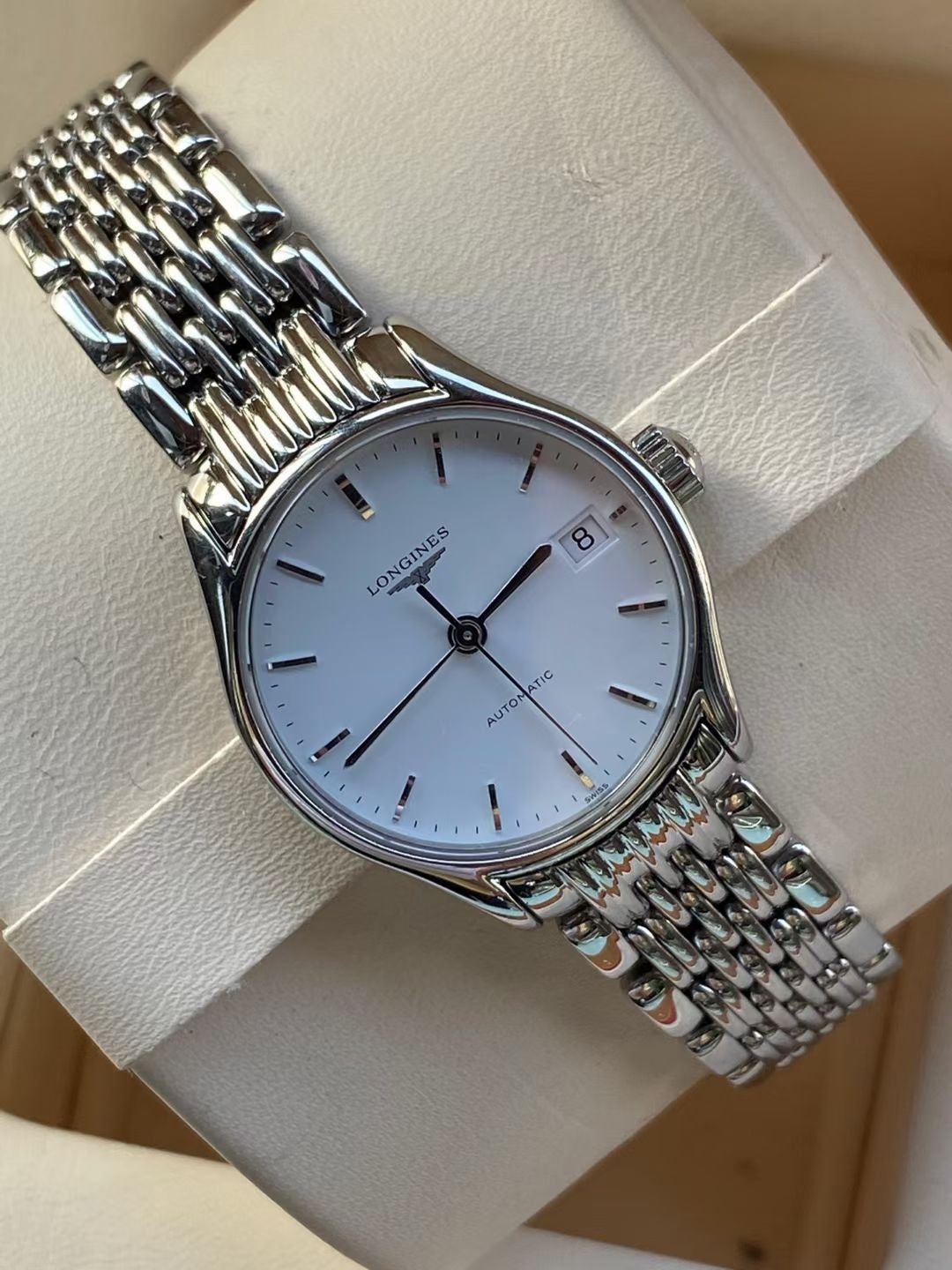 Longines Elegance White Mechanical watch 25 millimeters L4.260.4.12.6