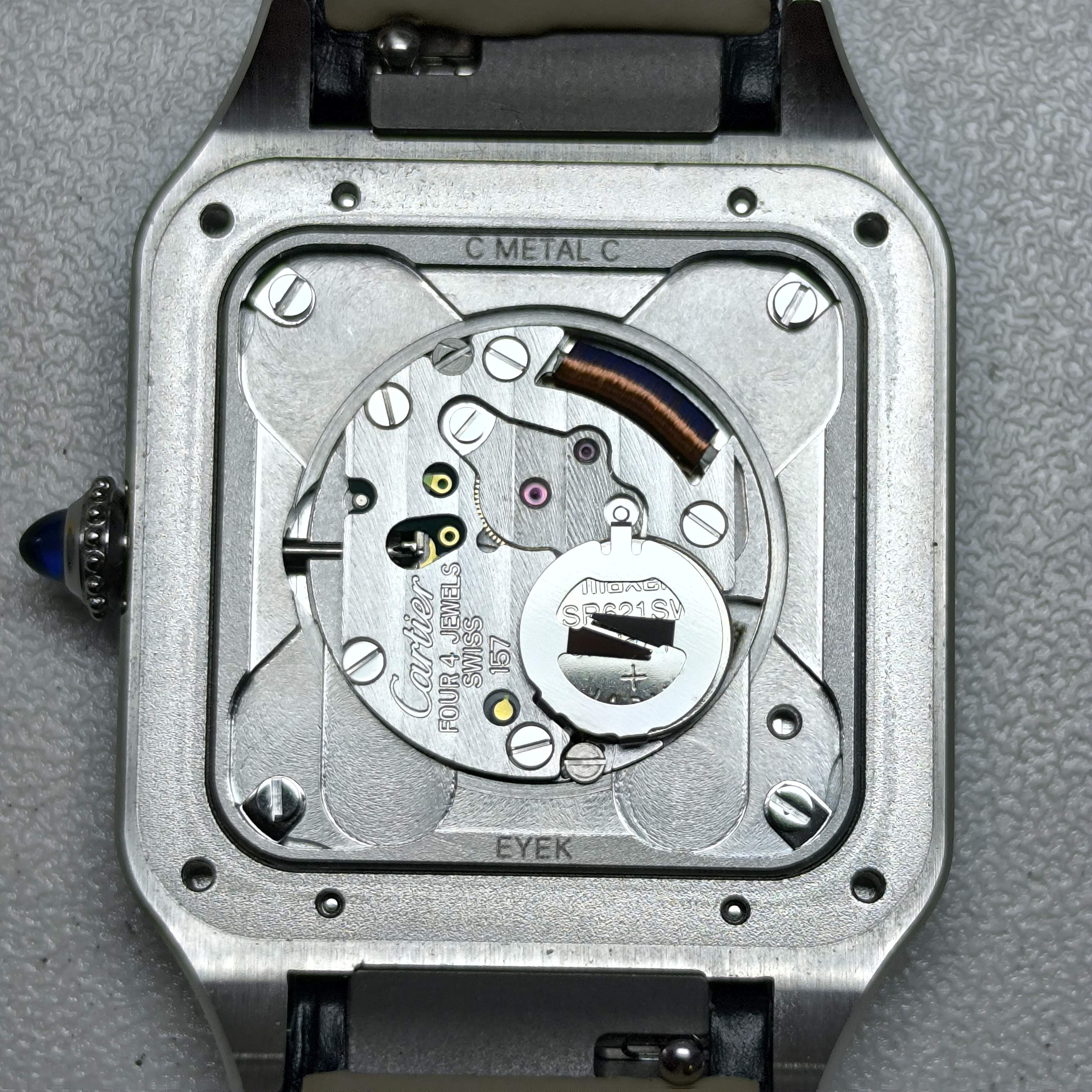 Cartier Santos-Dumont watch 38 x 27.5mm WSSA0086