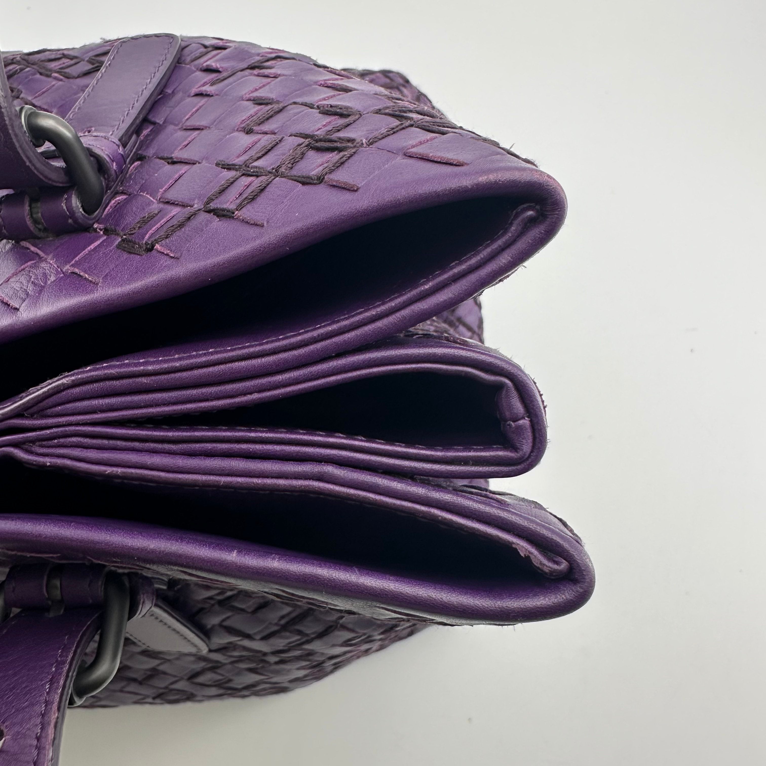 Bottega Veneta Purple Satchel 171265-VQ130-4217