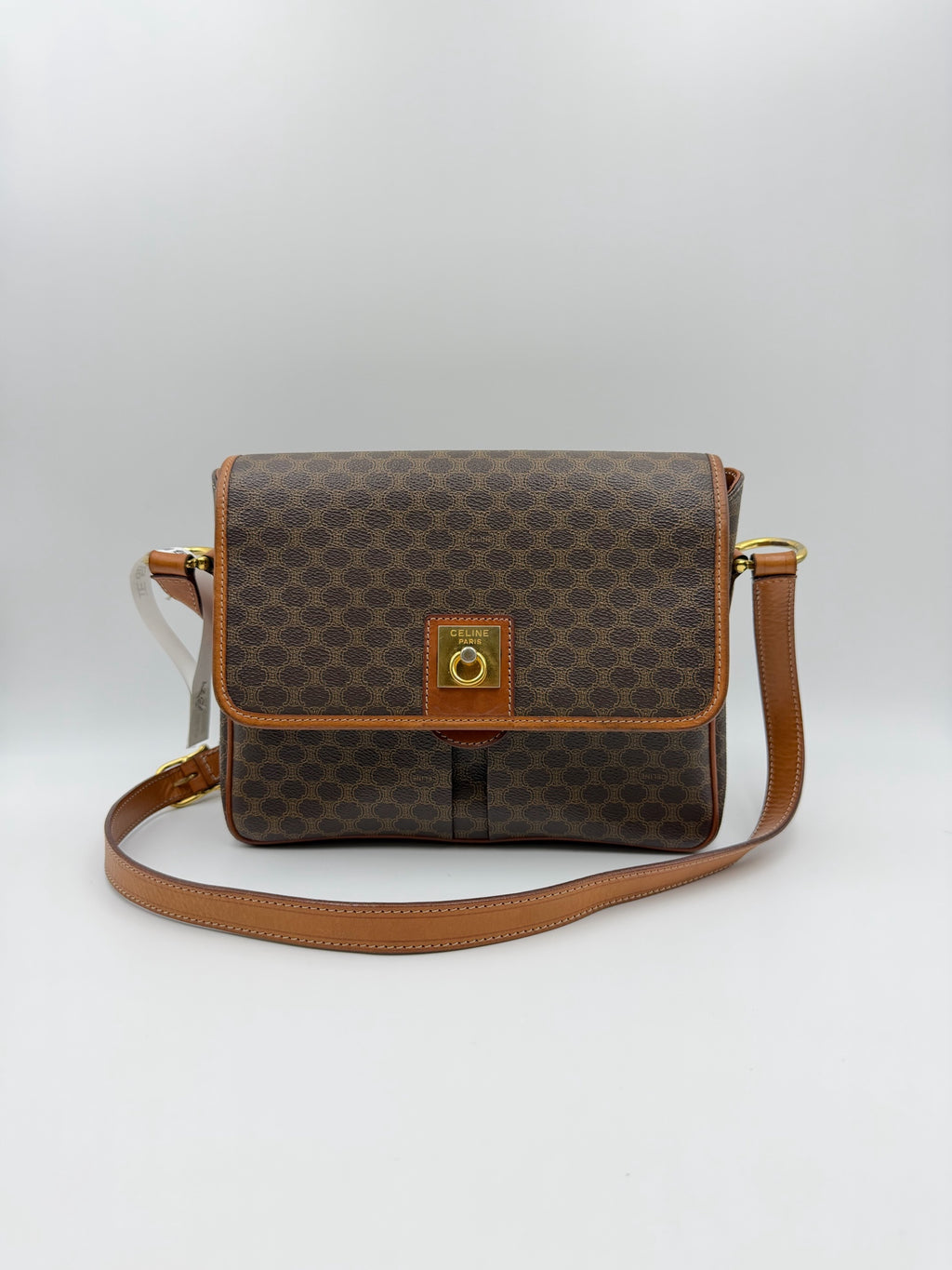 Celine Leather Brown Messenger Bag