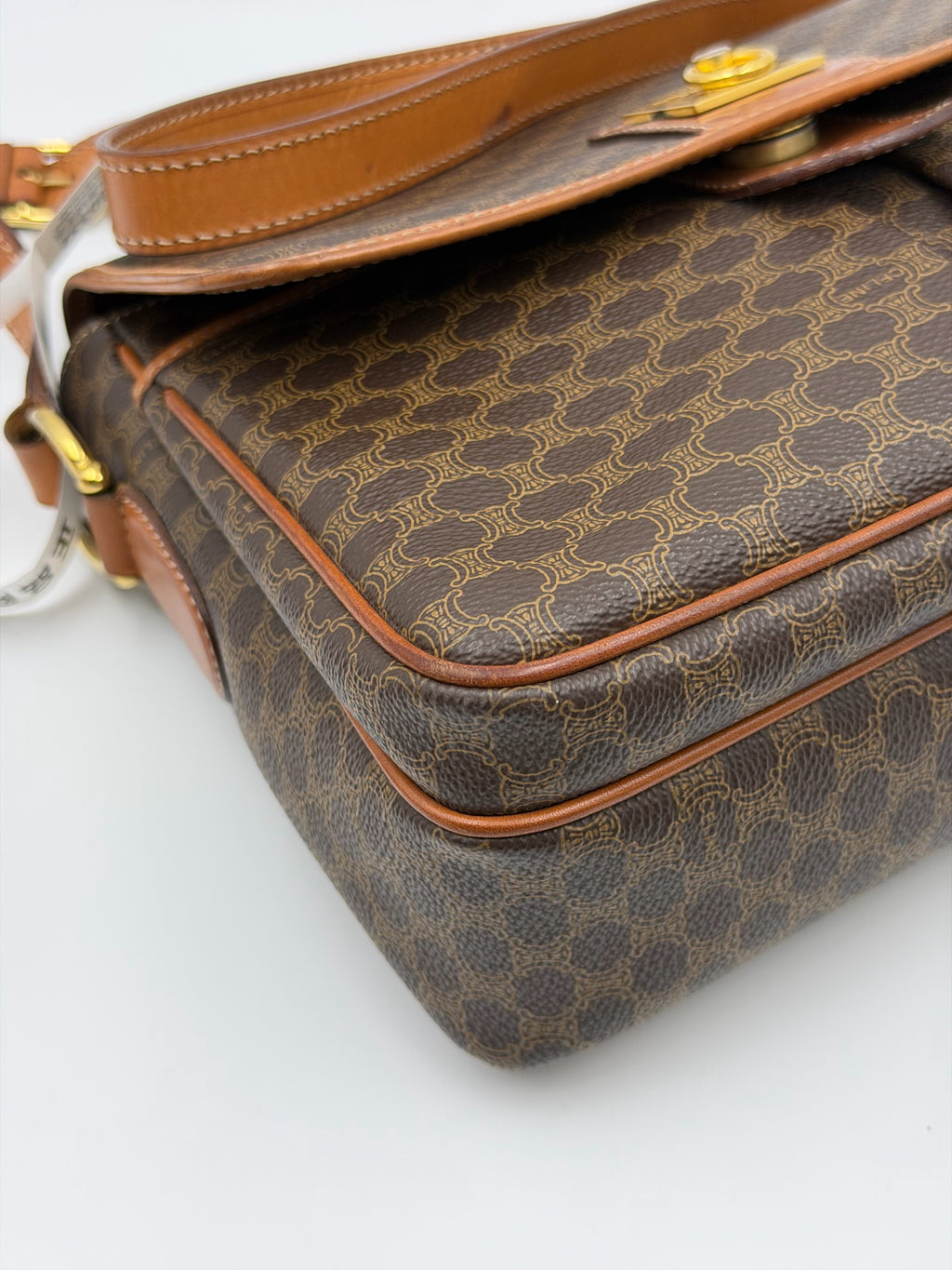 Celine Leather Brown Messenger Bag