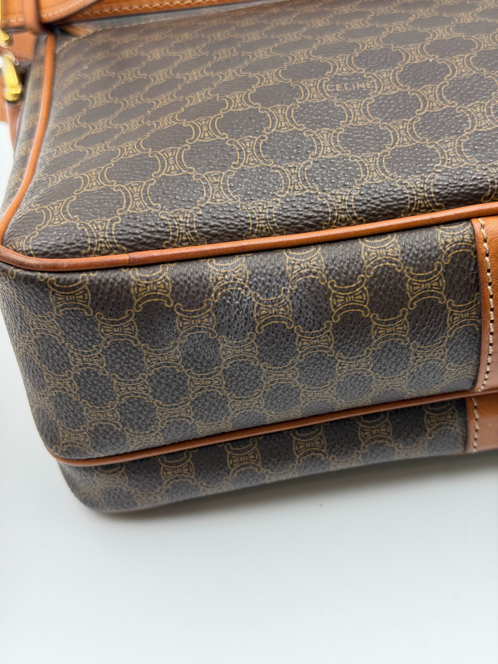 Celine Leather Brown Messenger Bag