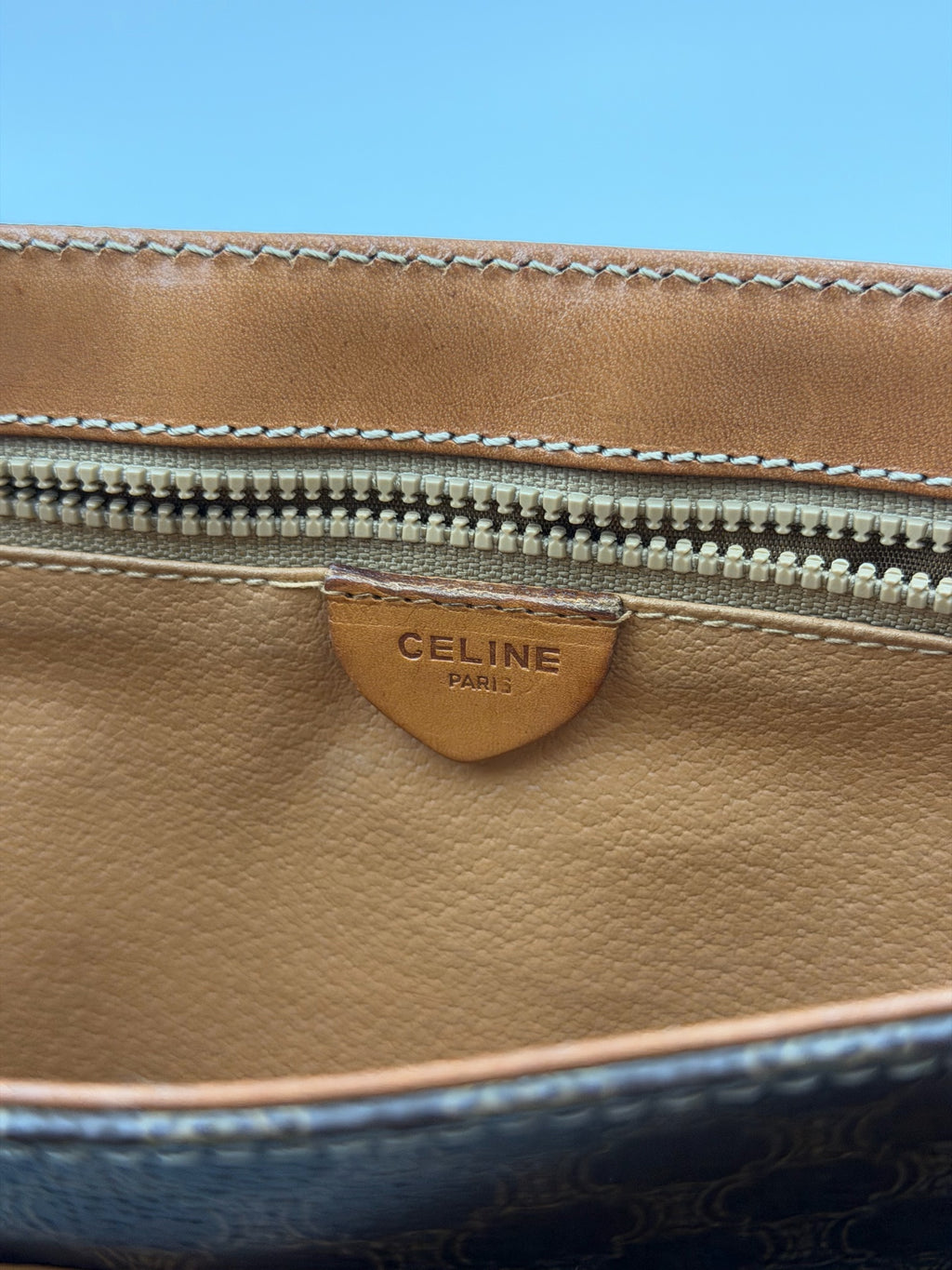 Celine Leather Brown Messenger Bag