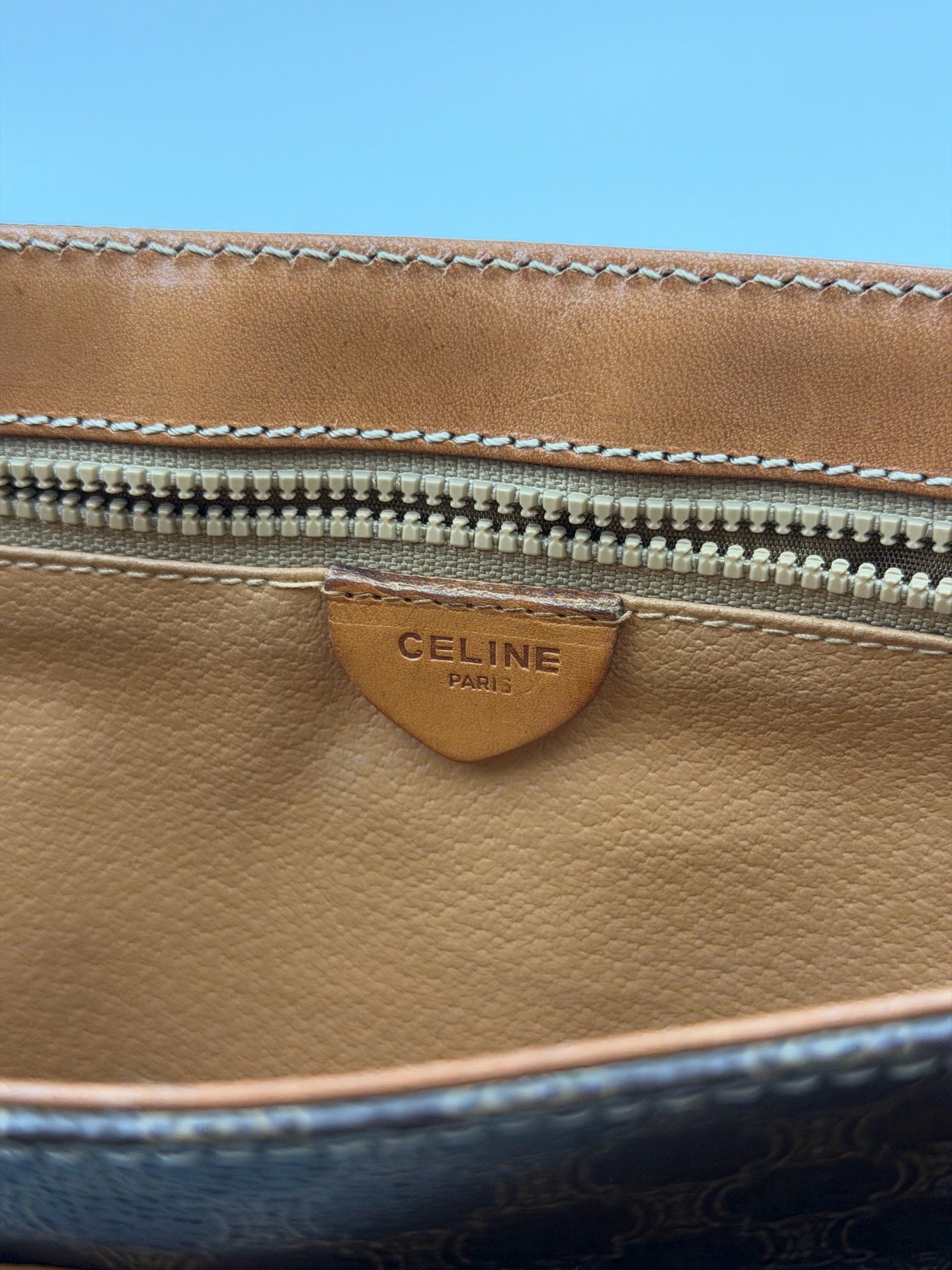 Celine Leather Brown Messenger Bag