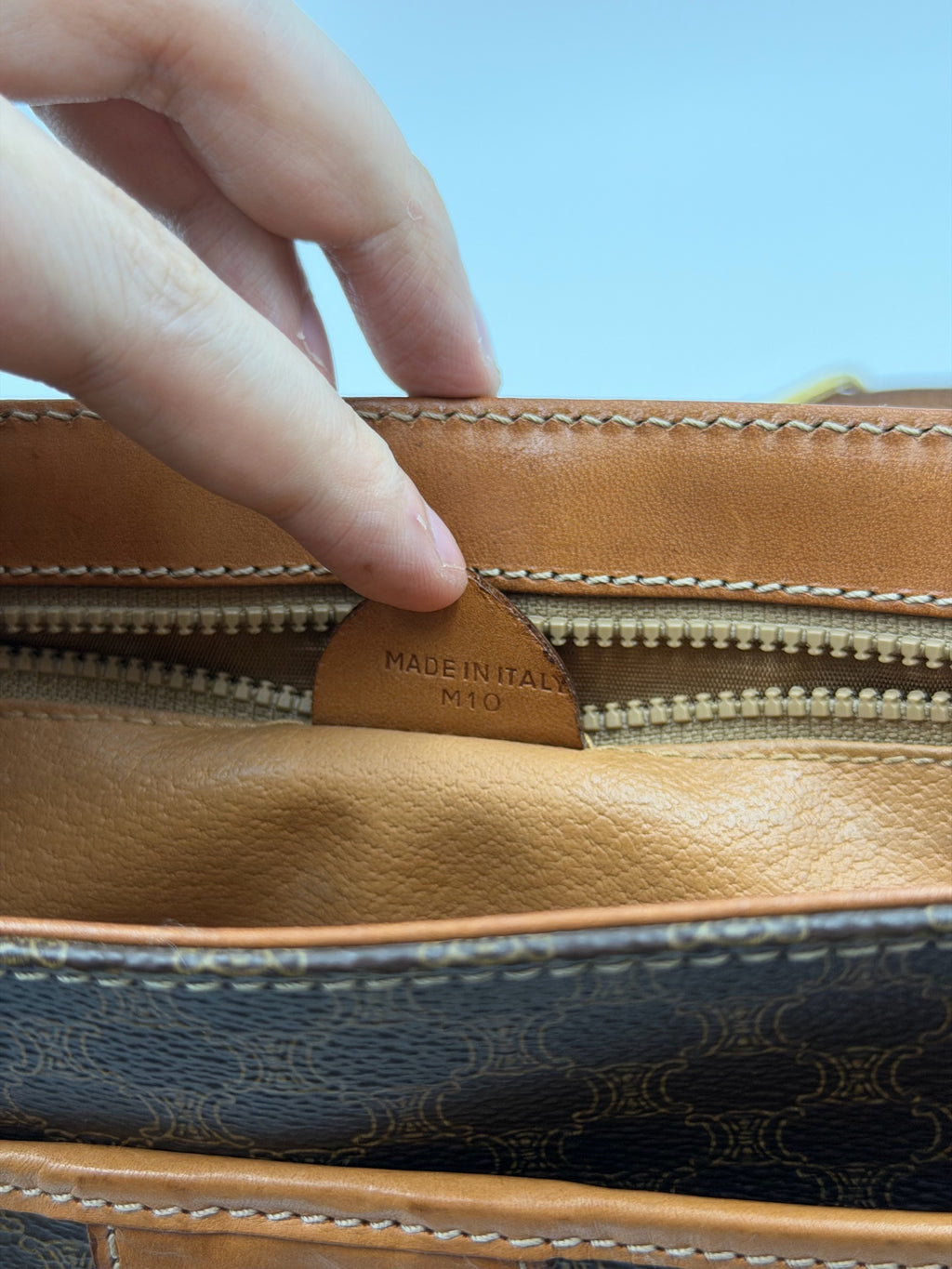 Celine Leather Brown Messenger Bag