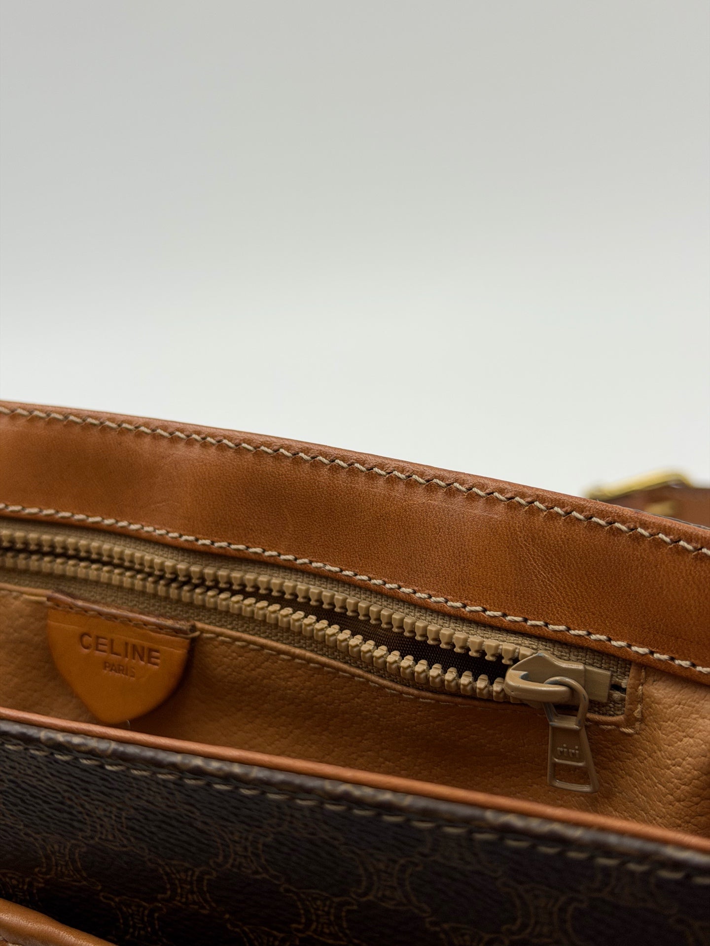 Celine Leather Brown Messenger Bag