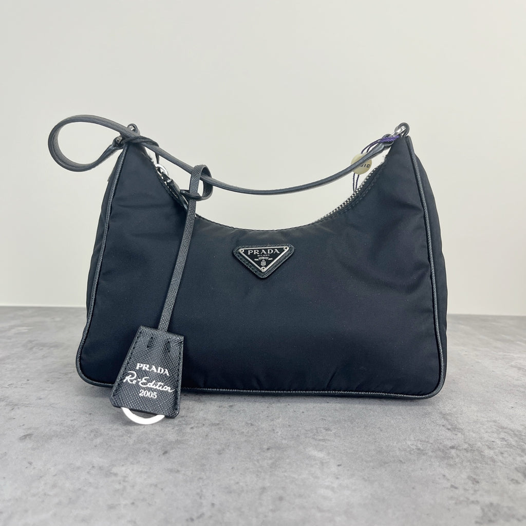 Prada Prada Re-Edition 2005 Re-Nylon Recycled Nylon Mini Handbag Cordura Black 1NE204_R064_F0002