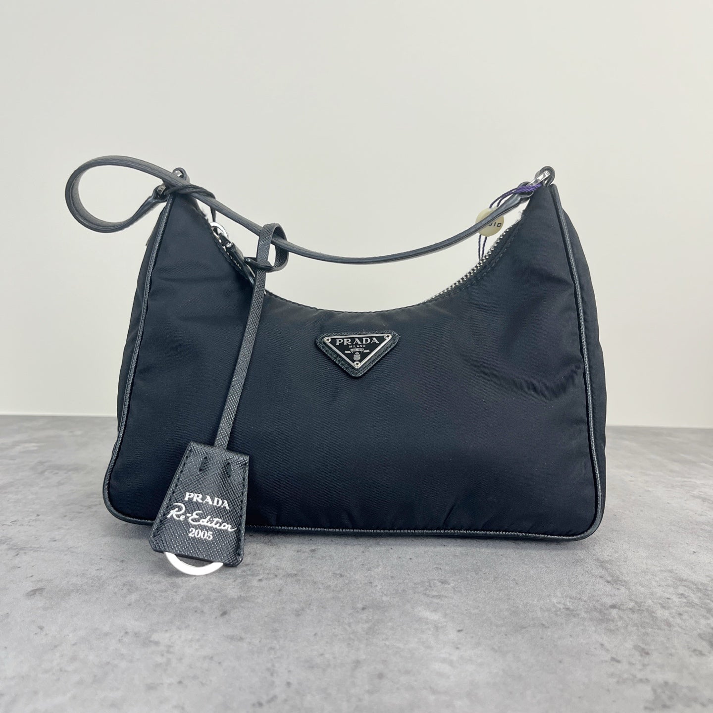 Prada Prada Re-Edition 2005 Re-Nylon Recycled Nylon Mini Handbag Cordura Black 1NE204_R064_F0002