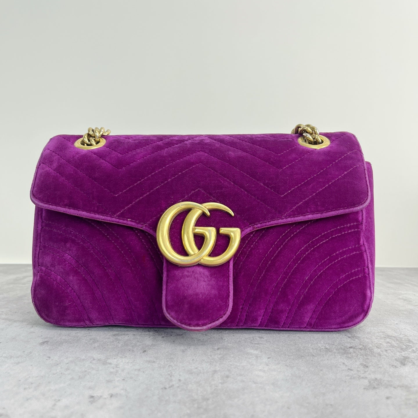 Gucci GG MARMONT Velvet Purple 446744-K4D2T-5671