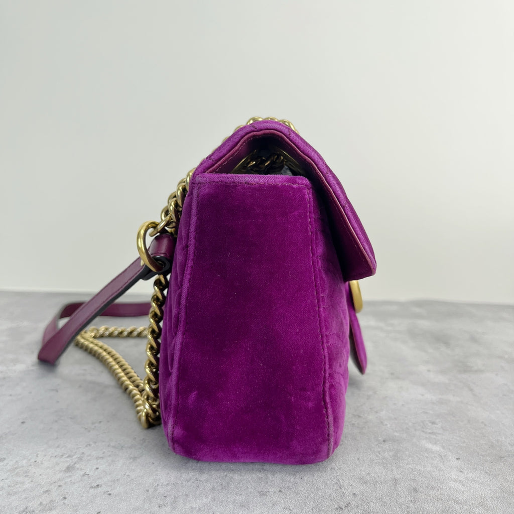 Gucci GG MARMONT Velvet Purple 446744-K4D2T-5671