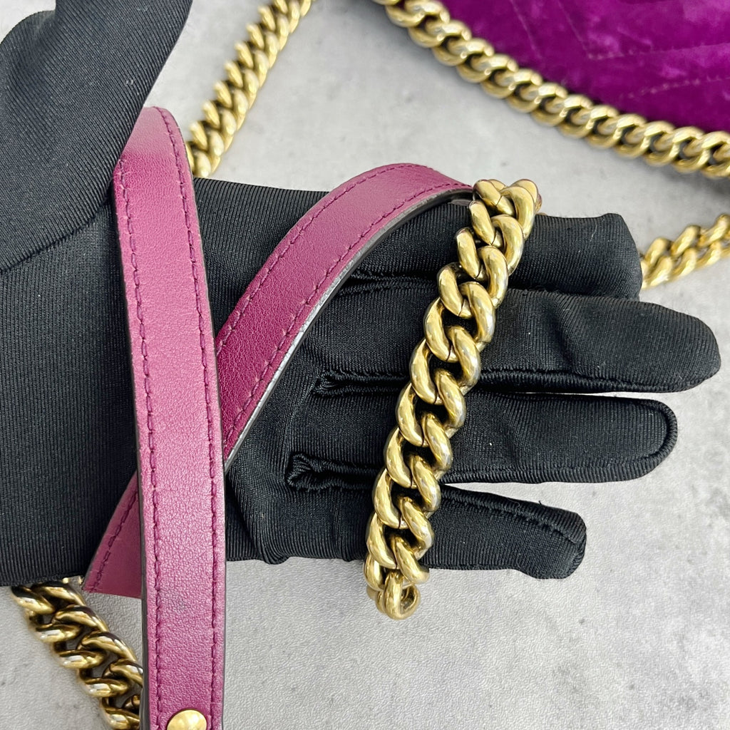 Gucci GG MARMONT Velvet Purple 446744-K4D2T-5671