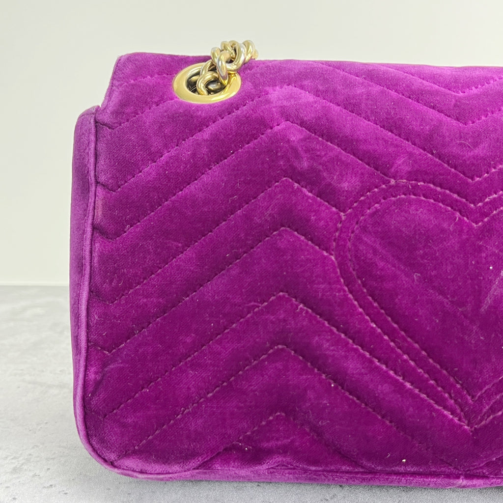 Gucci GG MARMONT Velvet Purple 446744-K4D2T-5671