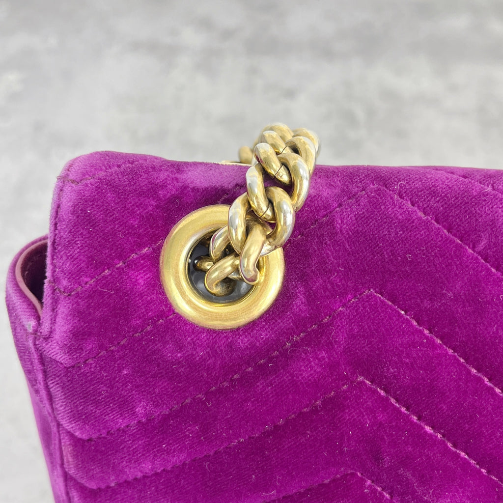 Gucci GG MARMONT Velvet Purple 446744-K4D2T-5671