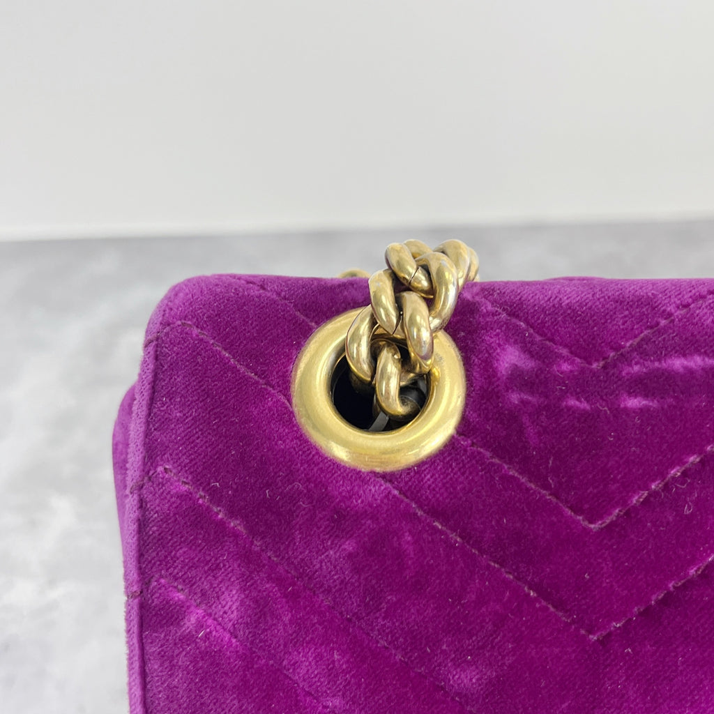 Gucci GG MARMONT Velvet Purple 446744-K4D2T-5671