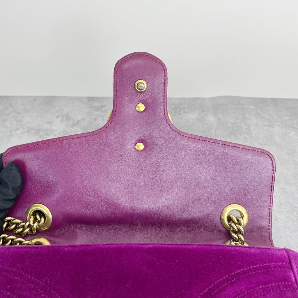 Gucci GG MARMONT Velvet Purple 446744-K4D2T-5671