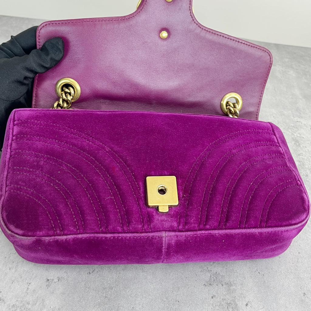 Gucci GG MARMONT Velvet Purple 446744-K4D2T-5671