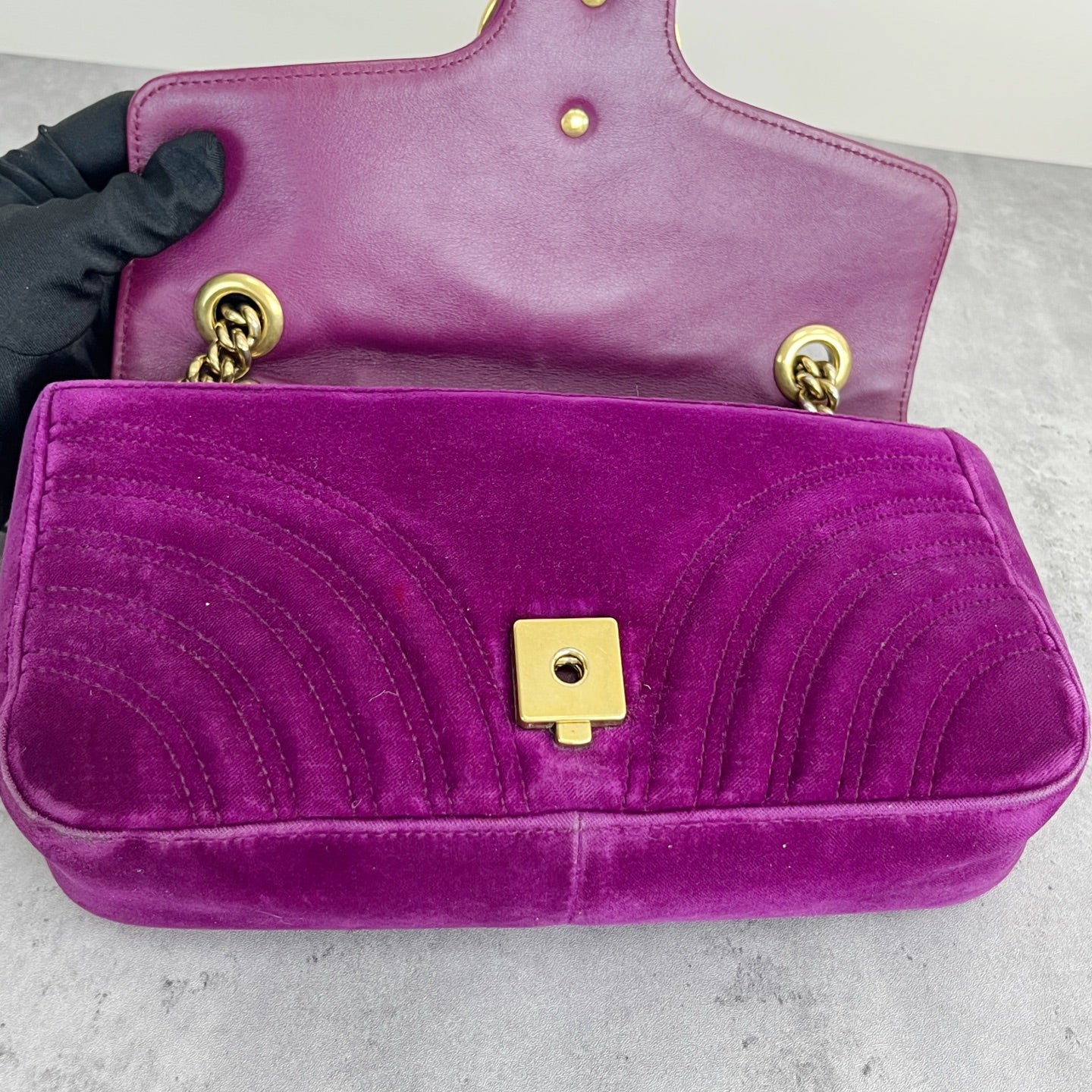 Gucci GG MARMONT Velvet Purple 446744-K4D2T-5671