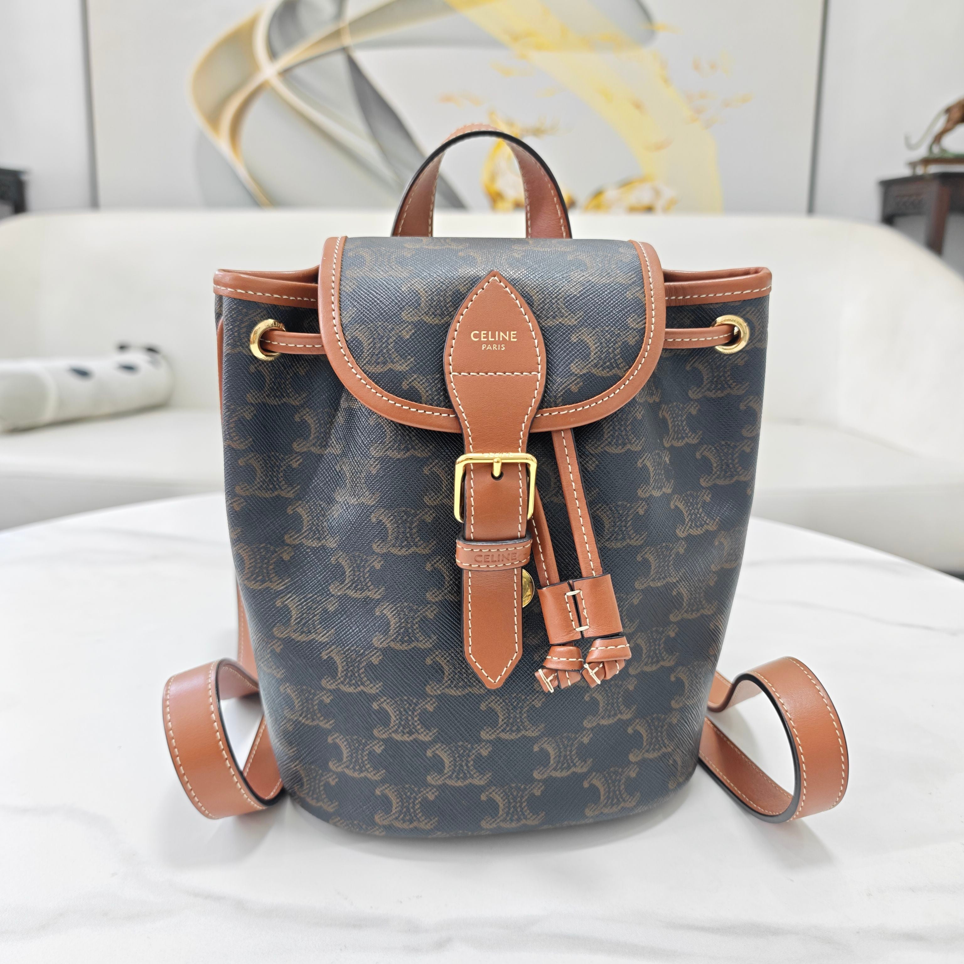 Celine Canvas Backpack