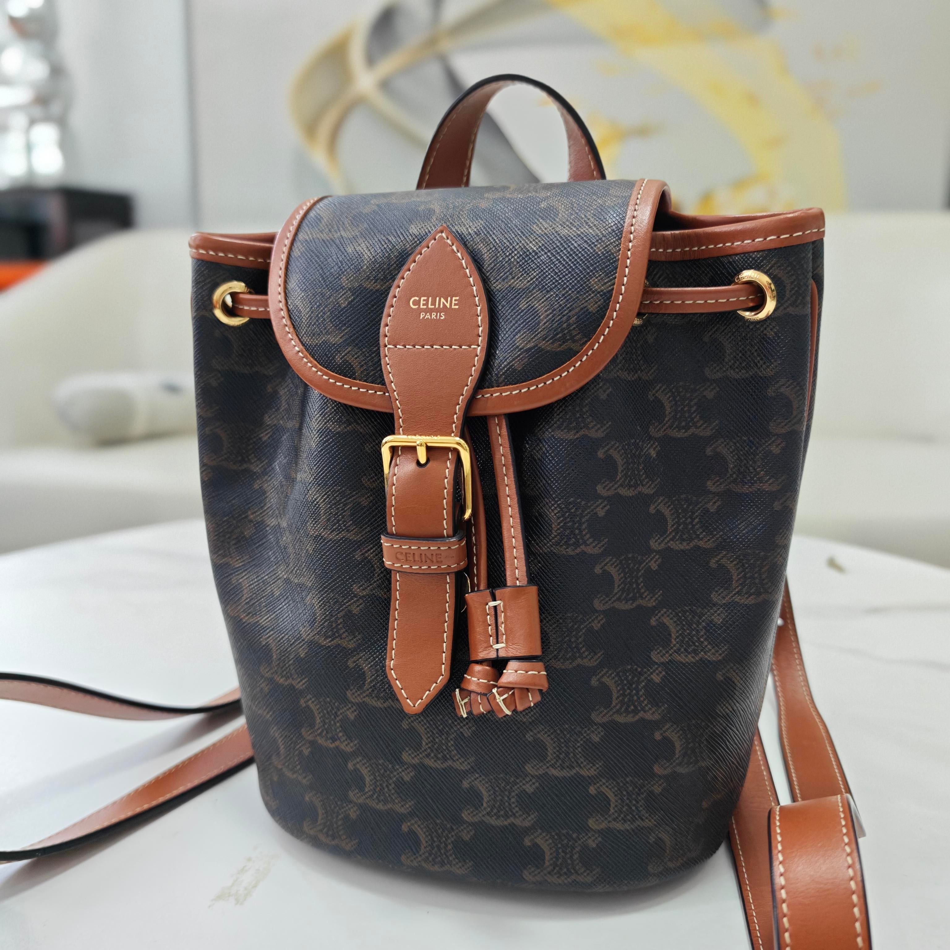 Celine Canvas Backpack
