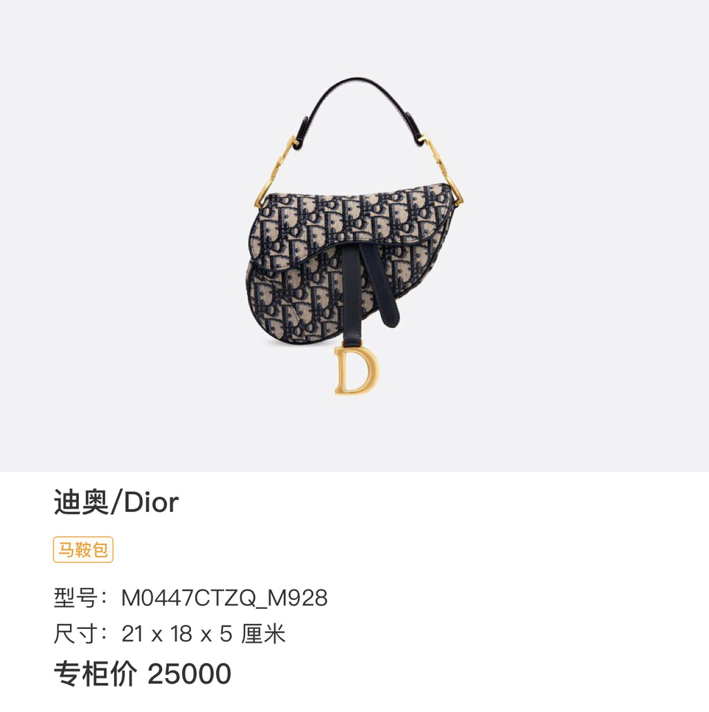 Dior Blue Saddle Bag M0447CTZQ_M928
