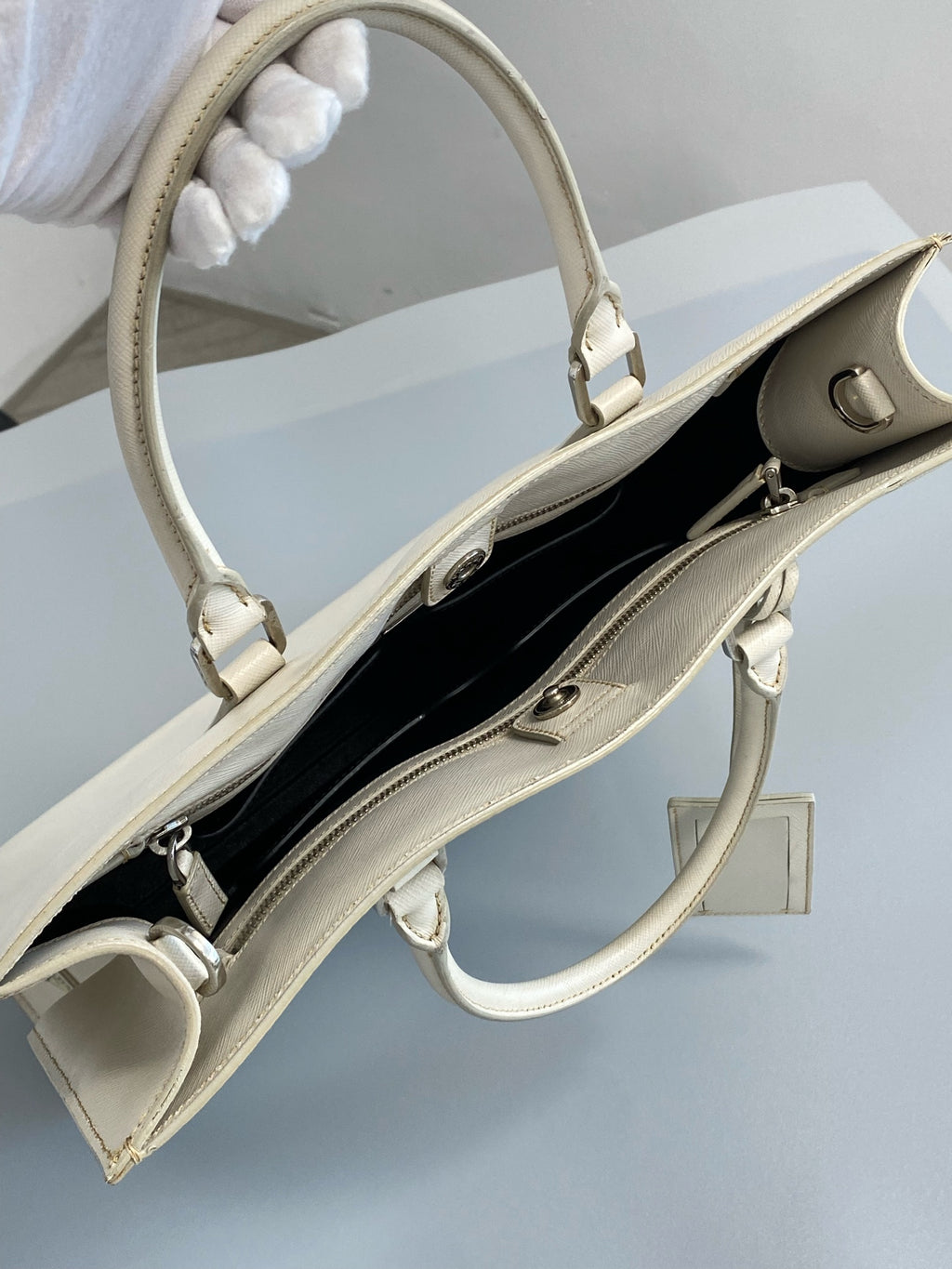 Prada White Satchel