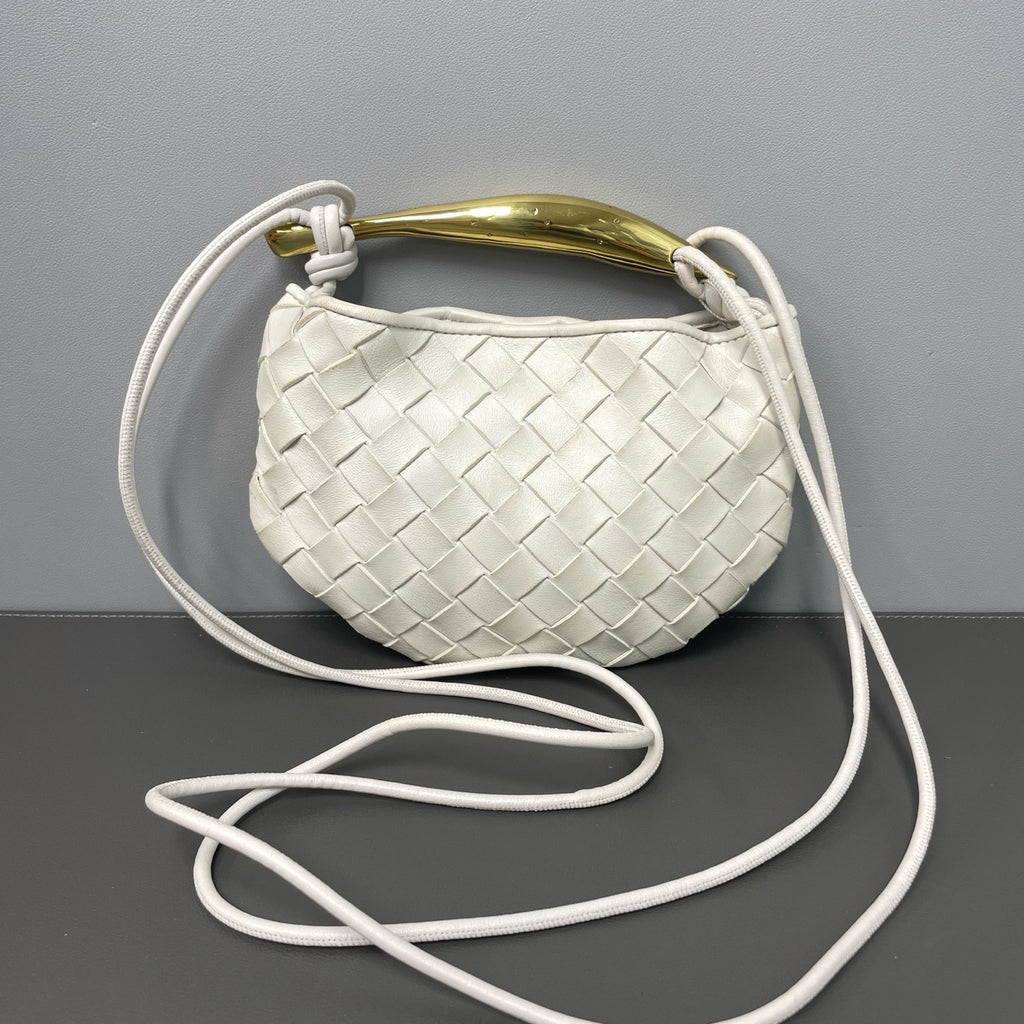 Bottega Veneta White Crossbody