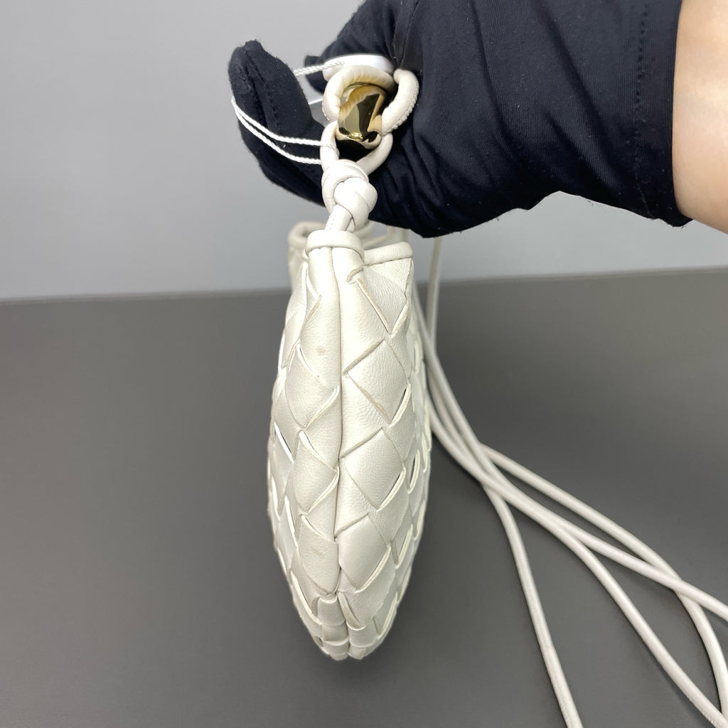 Bottega Veneta White Crossbody