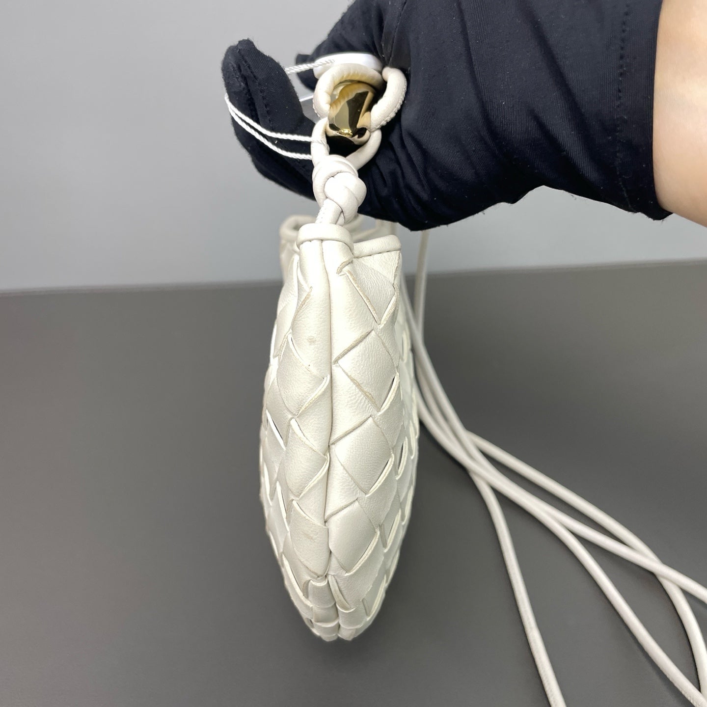 Bottega Veneta White Crossbody